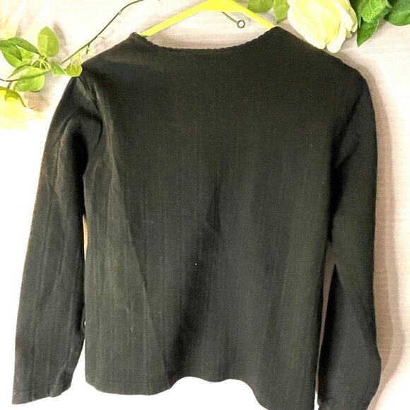 DAILY 3 For $25 NWOT I.V.Y SIZE SMALL DARK BLUE LONG SLEEVE TEE 100% COTTON - Picture 14 of 14